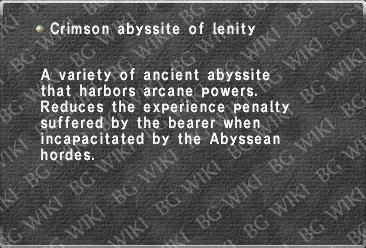 Crimson abyssite of lenity