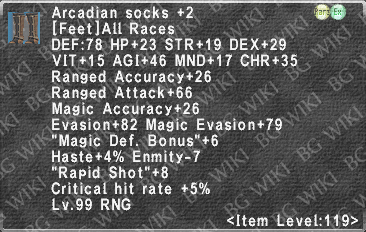 Arcadian Socks +2 description.png