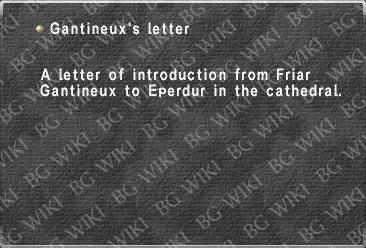 Gantineux's letter