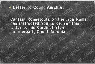 Letter to Count Aurchiat