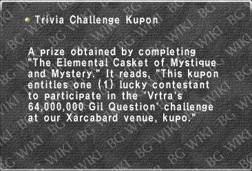 Trivia Challenge Kupon