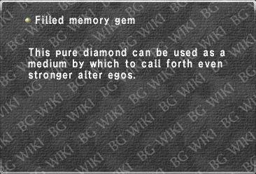Filled memory gem