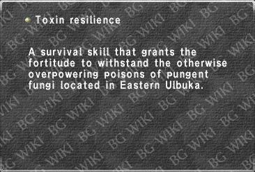 Toxin resilience