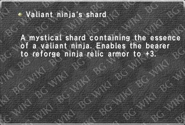 Valiant ninja's shard