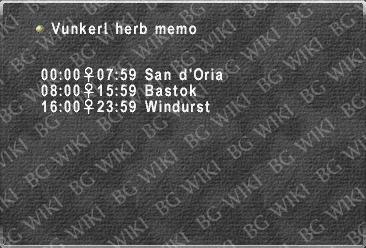 Vunkerl herb memo