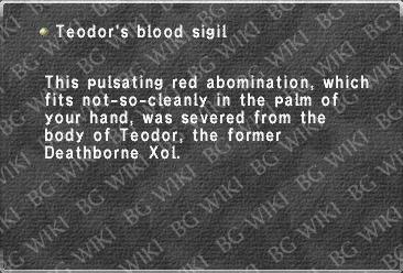 Teodor's blood sigil