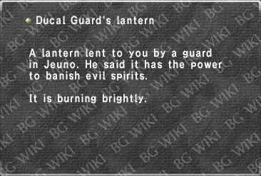 Ducal Guard's lantern (lit)