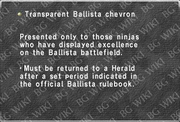 Transparent Ballista chevron