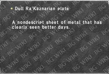 Dull Ra'Kaznarian plate