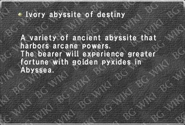 Ivory abyssite of destiny