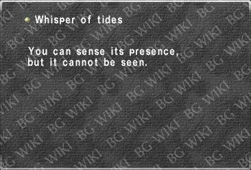 Whisper of tides