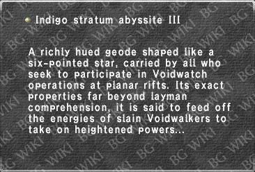 Indigo stratum abyssite III