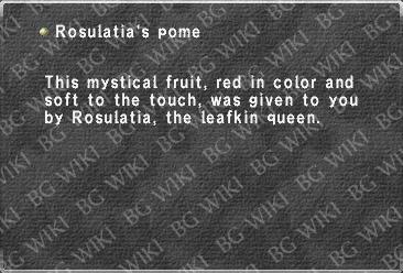 Rosulatia's pome