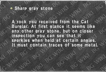 Sharp gray stone