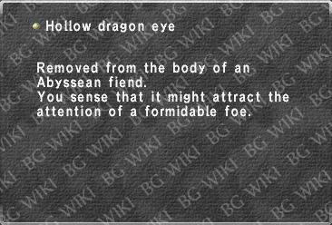 Hollow dragon eye