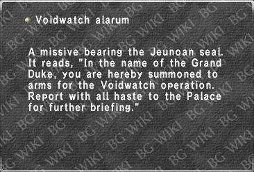 Voidwatch alarum