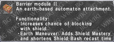 Barrier Module II