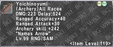 Yoichinoyumi (Level 119) description.png