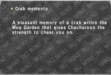 Crab memento