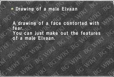 Drawing of a male Elvaan