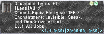 Decennial Tights +1 description.png