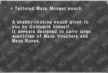 Tattered Maze Monger pouch