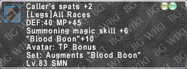 Caller's Spats +2 description.png