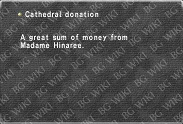 Cathedral donation