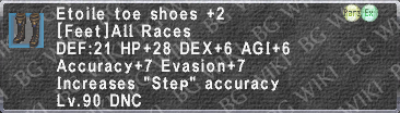 Etoile Shoes +2 description.png