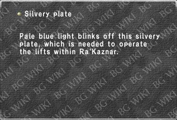 Silvery plate