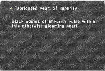 Fabricated pearl of impurity